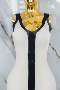 Vestido largo con tirante ancho