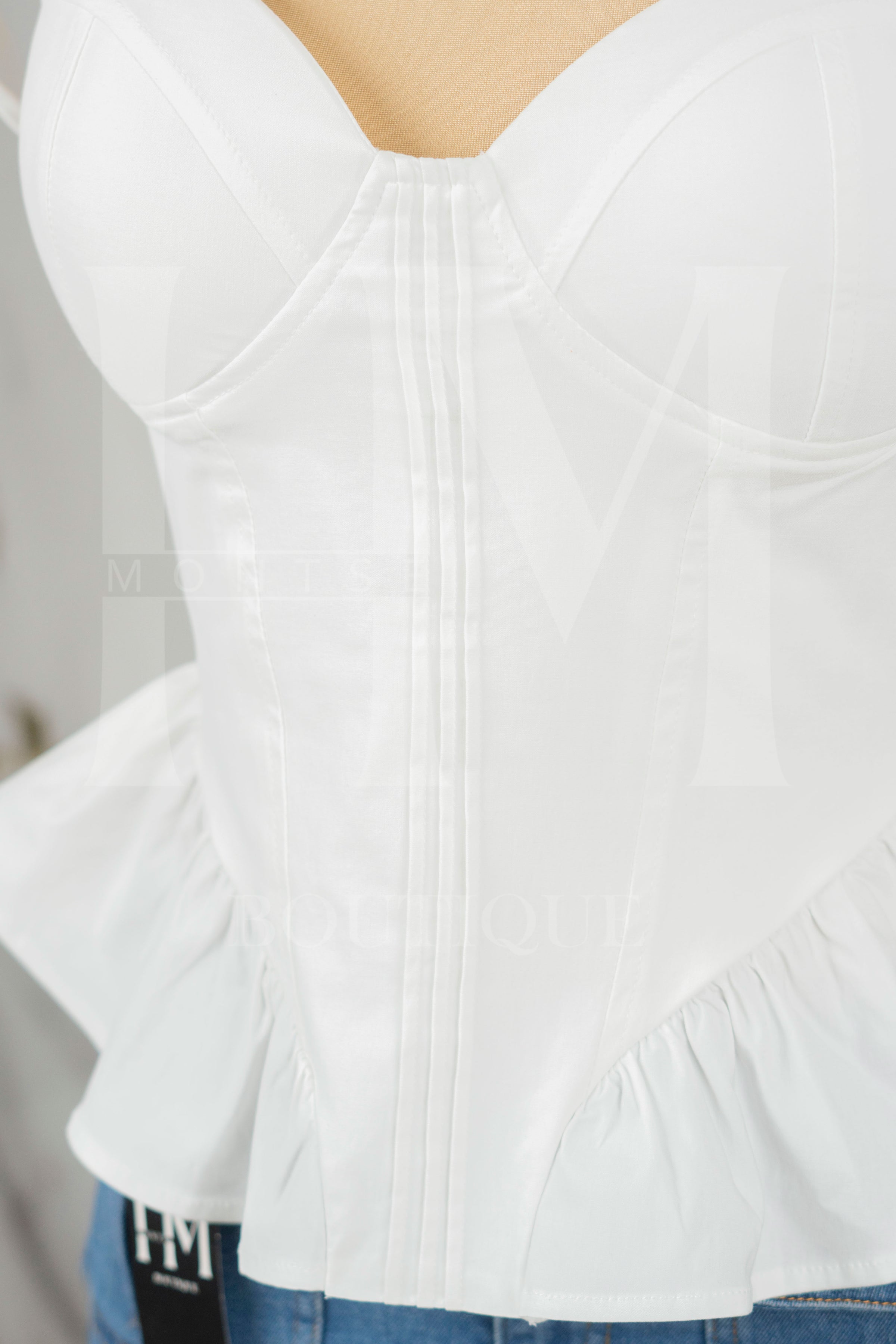 Corset liso de tirantes