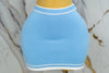 Conjunto casual de falda y blusa con cuello