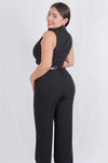 Conjunto de vestir con chaleco y cinto