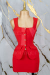 Conjunto formal de short falda