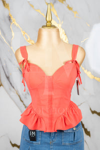 Corset liso de tirantes