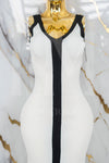 Vestido largo con tirante ancho