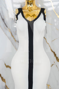 Vestido largo con tirante ancho