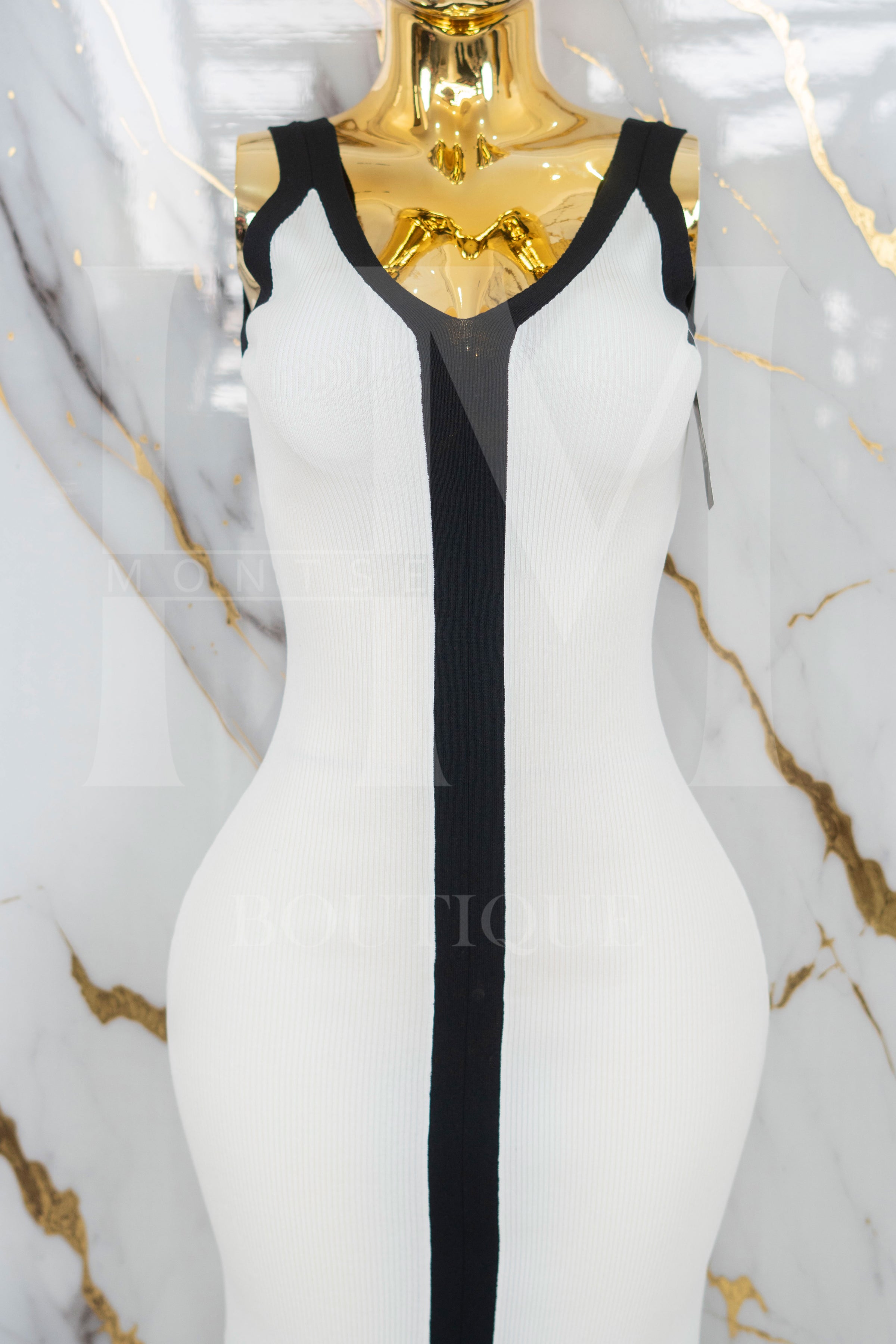 Vestido largo con tirante ancho