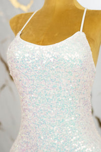 Vestido corto de lentejuelas