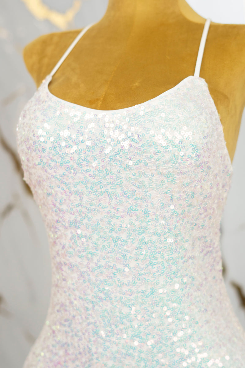Vestido corto de lentejuelas