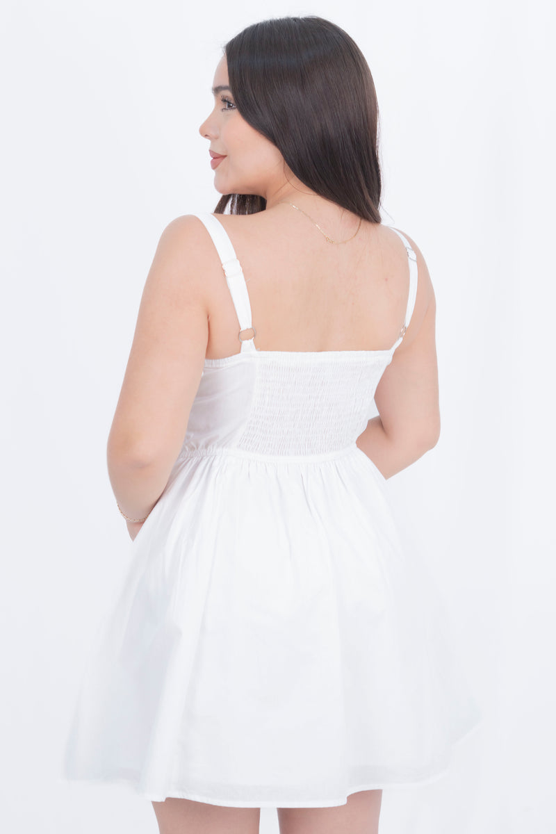 Vestido corte princesa corto