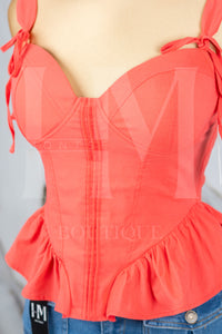 Corset liso de tirantes