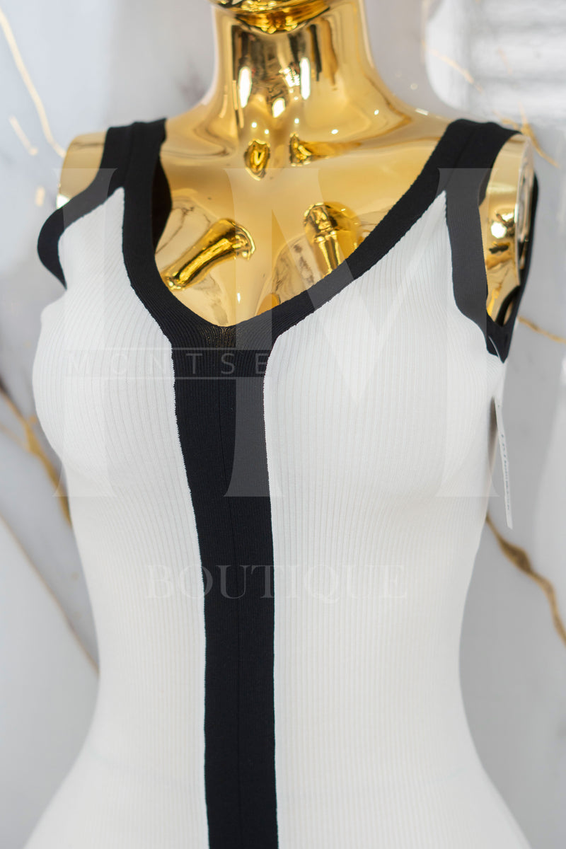 Vestido largo con tirante ancho