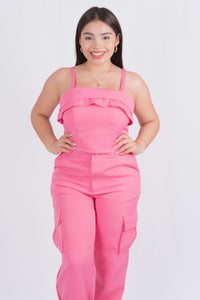 Conjunto de pantalon con bolsas a los lados