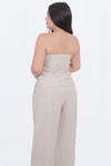 Conjunto formal de pantalon ancho con pinzas