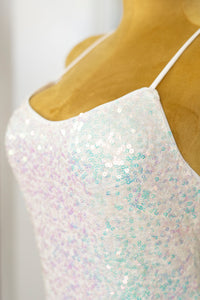 Vestido corto de lentejuelas