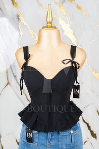 Corset liso de tirantes