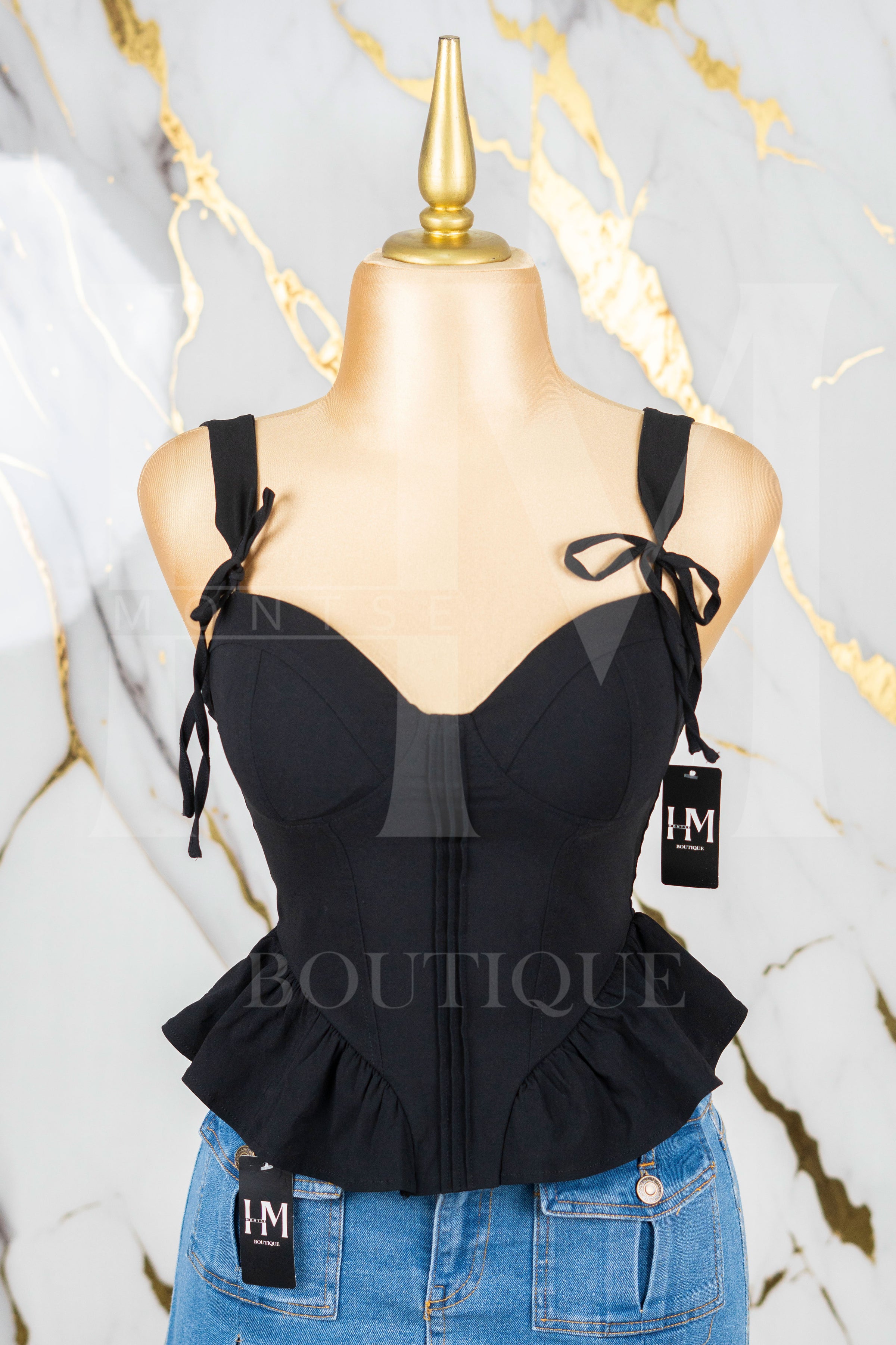 Corset liso de tirantes