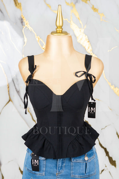 Corset liso de tirantes
