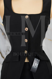 Conjunto formal de short falda
