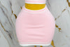 Conjunto casual de falda y blusa con cuello