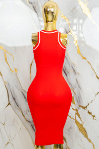 Vestido largo pegado