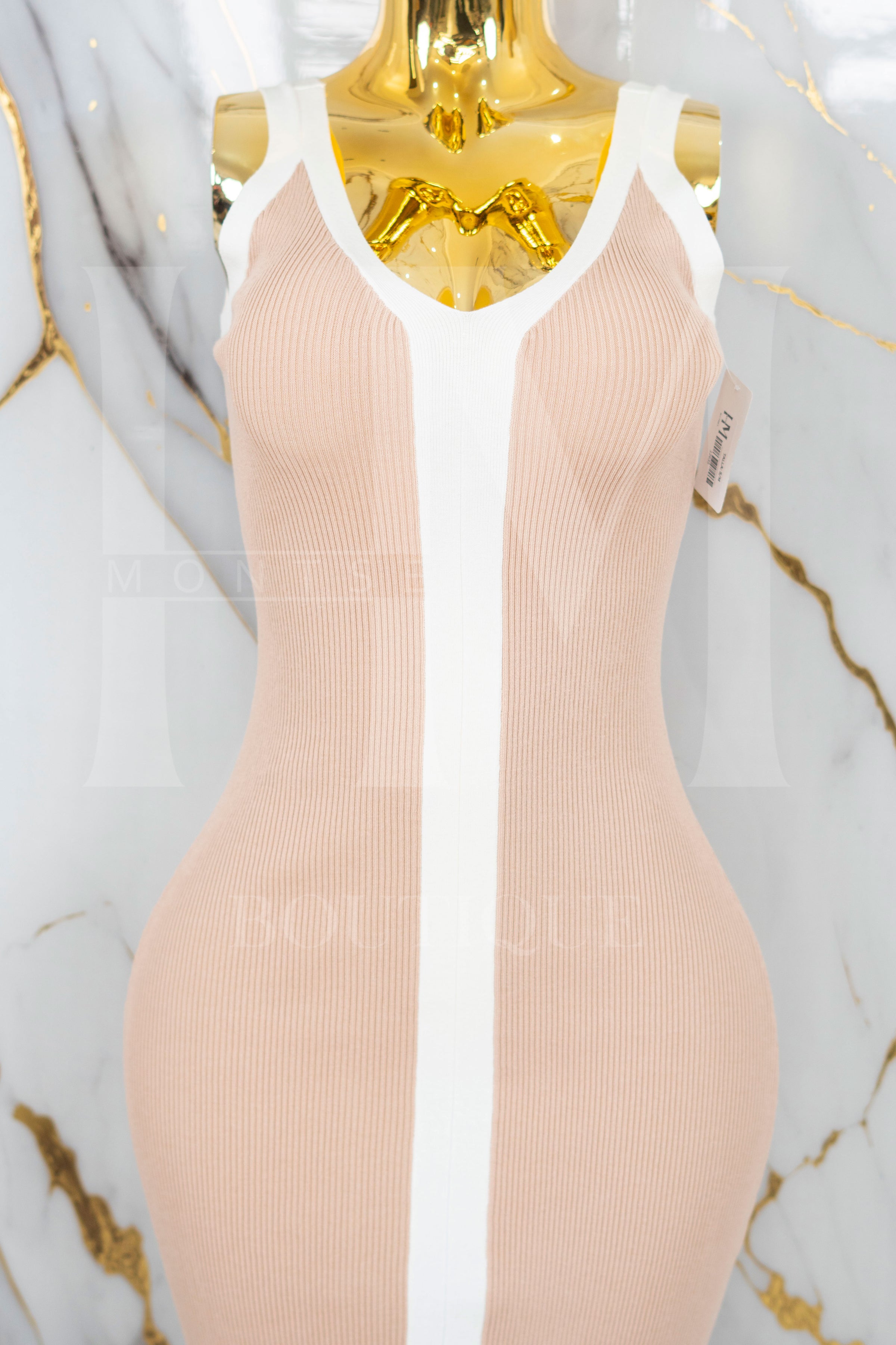 Vestido largo con tirante ancho
