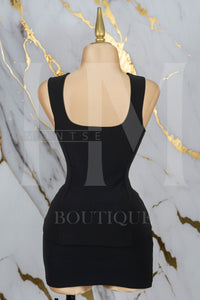 Conjunto formal de short falda