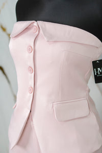 Conjunto formal strapless