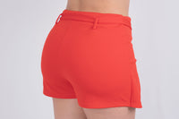 Short falda con cinto