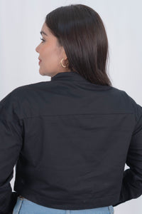 Camisa corta de manga larga