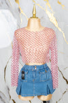 Blusa de piedras manga larga
