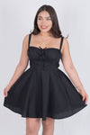 Vestido corte princesa corto