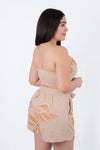 Conjunto con flores bordadas