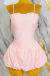 Vestido globo cuadriculado