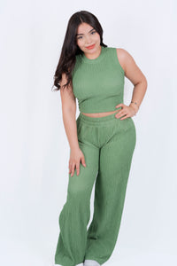 Conjunto casual de pantalon holgado