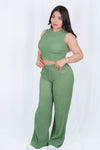 Conjunto casual de pantalon holgado