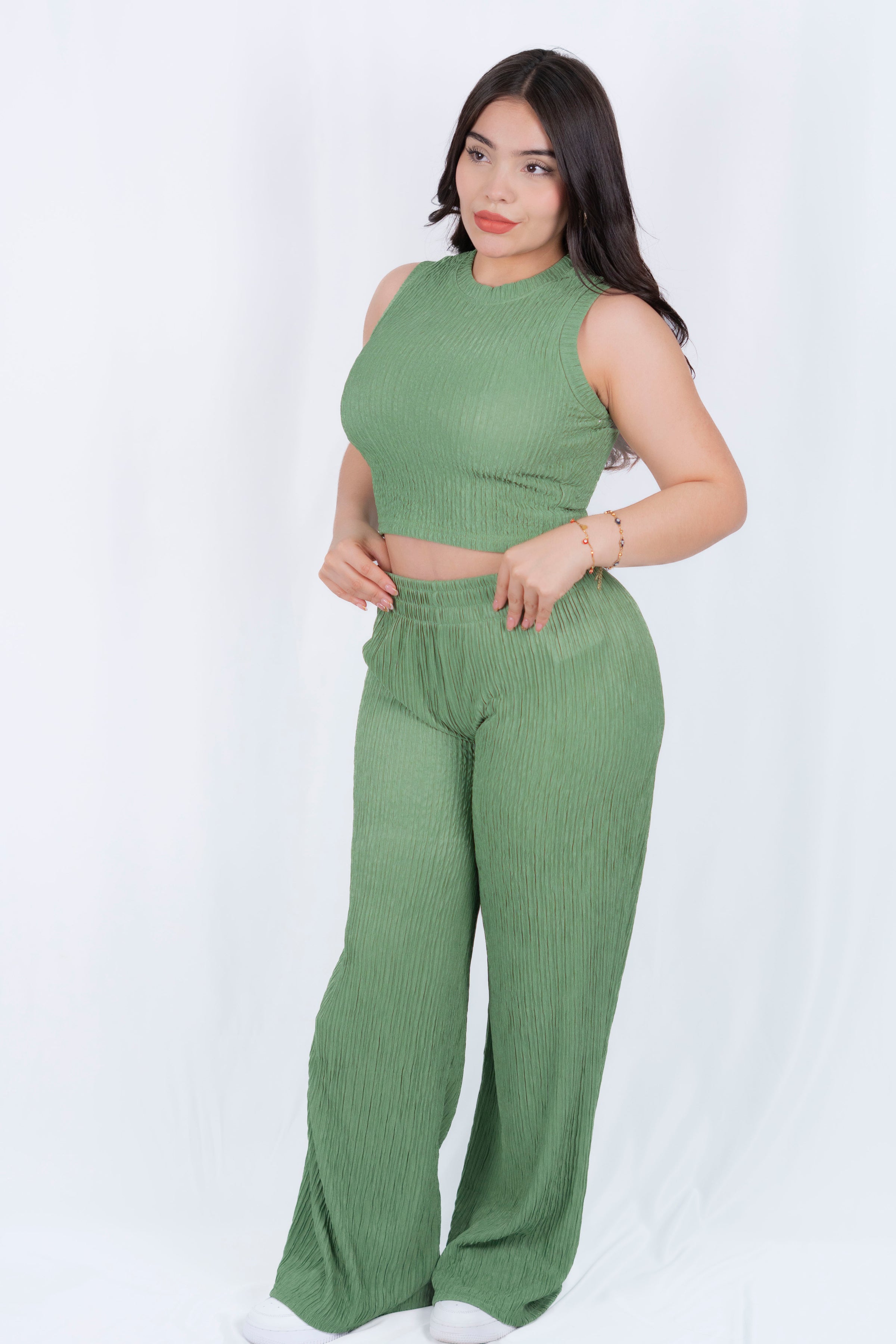 Conjunto casual de pantalon holgado