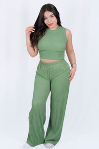 Conjunto casual de pantalon holgado