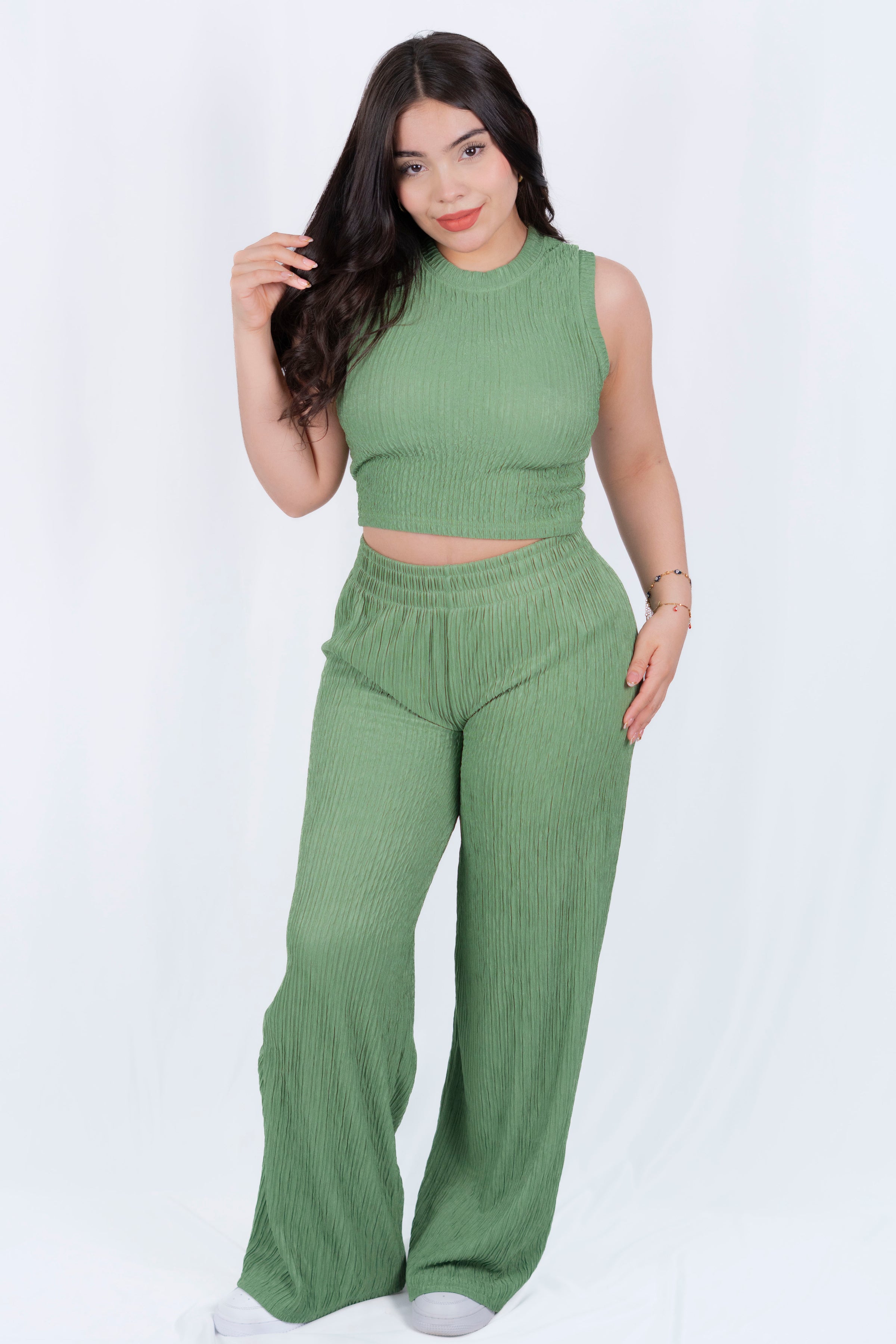 Conjunto casual de pantalon holgado