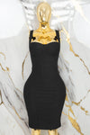 Vestido tela tipo faja liso