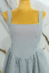 Vestido corto cuadriculado