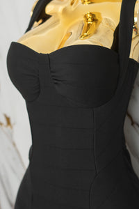 Vestido tela tipo faja liso
