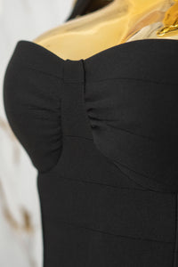 Vestido tela tipo faja liso