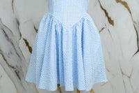 Vestido corto cuadriculado