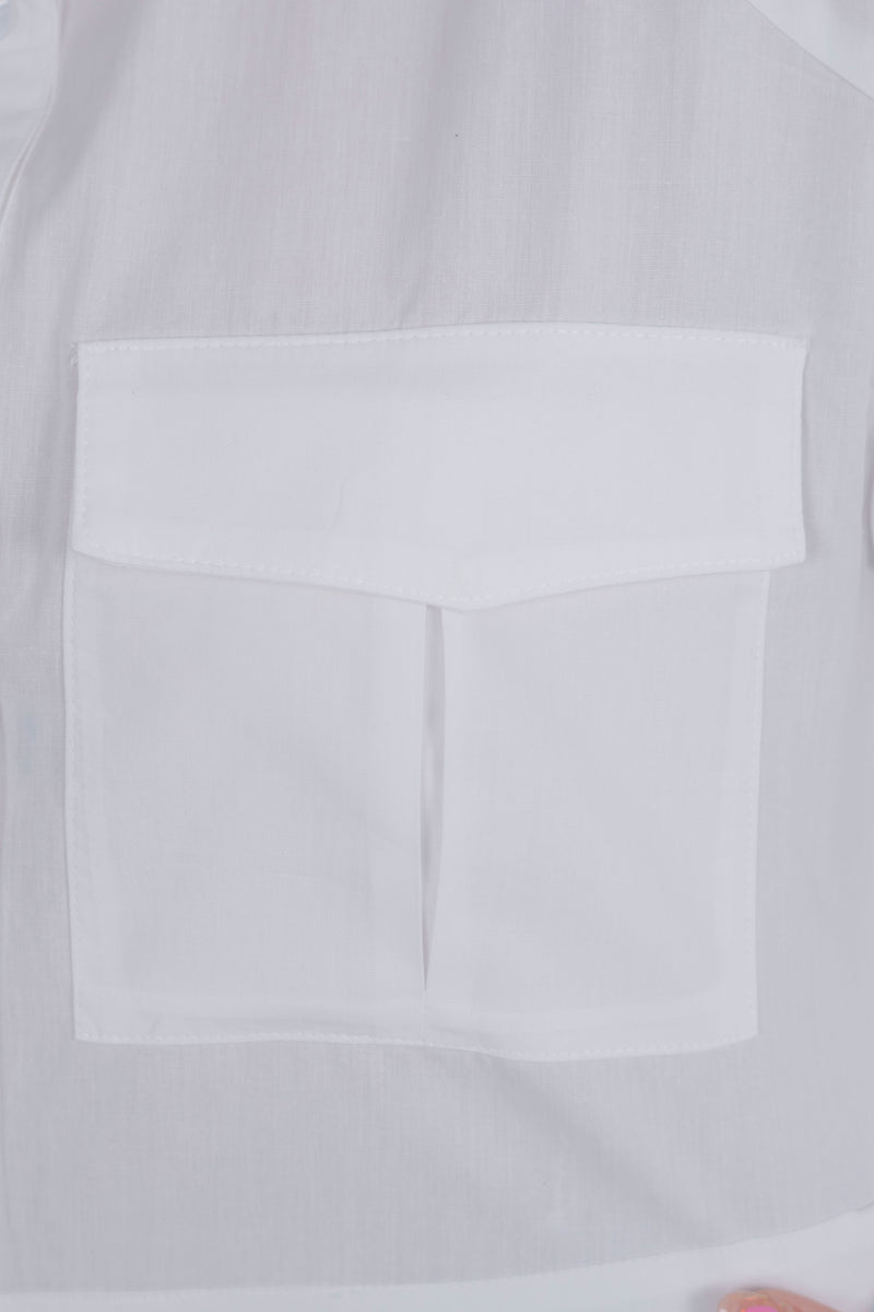 Camisa corta de manga larga