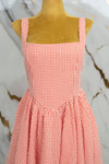 Vestido corto cuadriculado