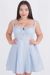 Vestido corte princesa corto