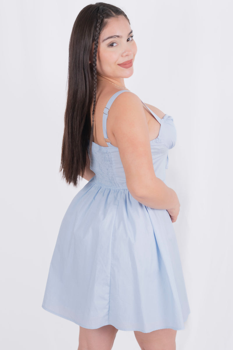Vestido corte princesa corto