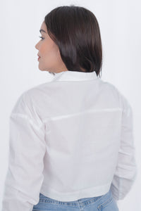 Camisa corta de manga larga