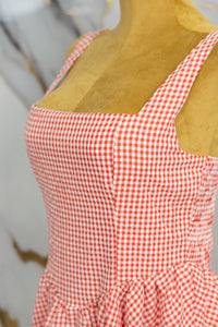 Vestido corto cuadriculado