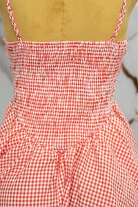 Vestido corto cuadriculado