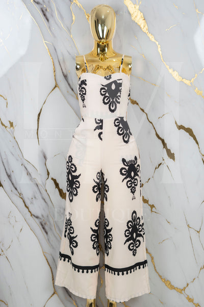 Palazo formal con cinto con estampado
